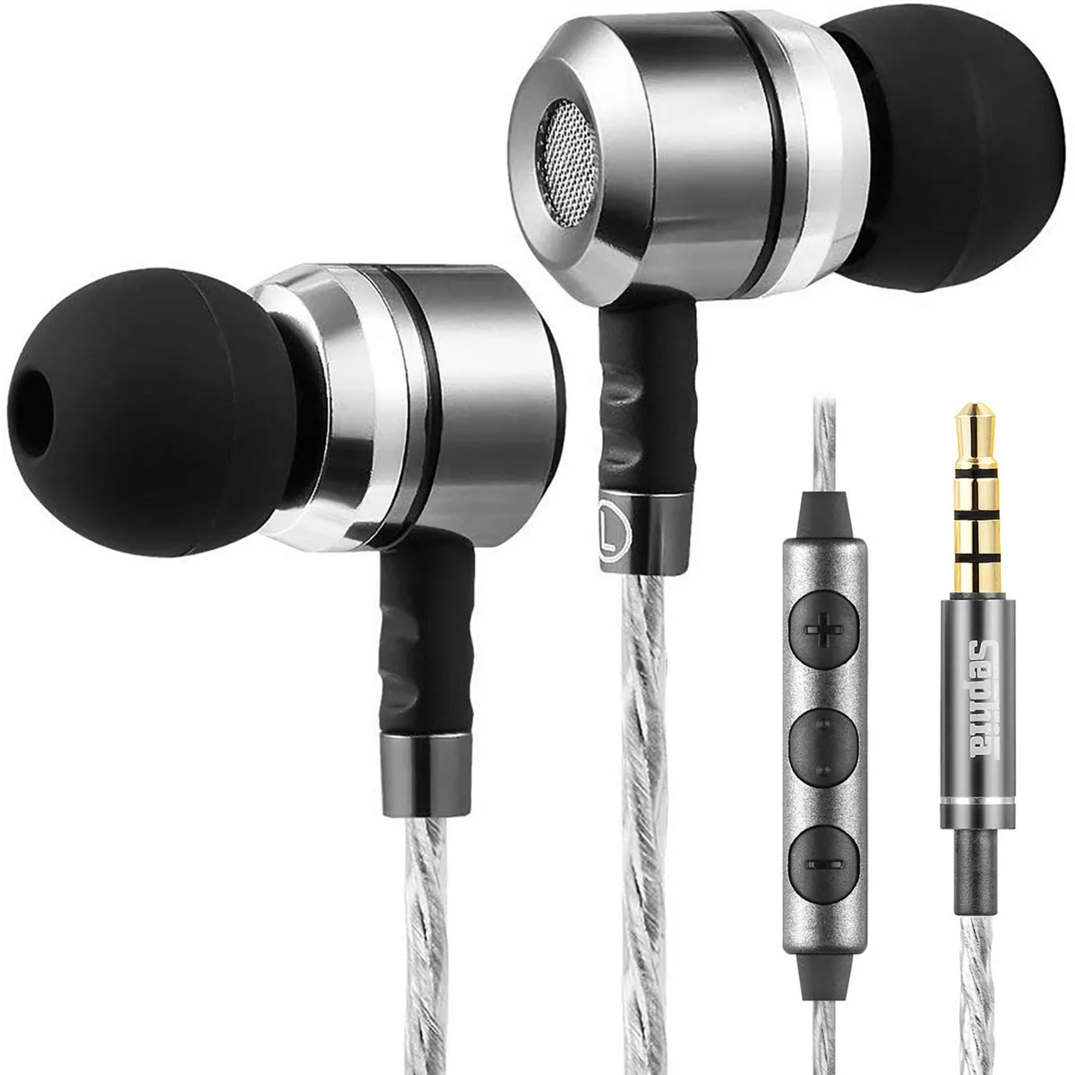 No Sew No Sew SP3060VC wired in-ear headphones with microphone — product photo