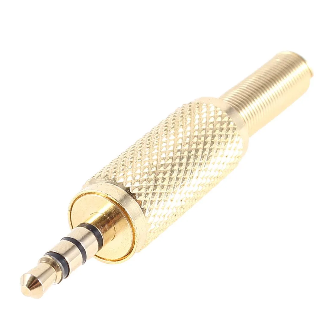 Unique-Bargains Unique-Bargains 3.5 mm 4-pole stereo jack plug adapter gold tone — product photo