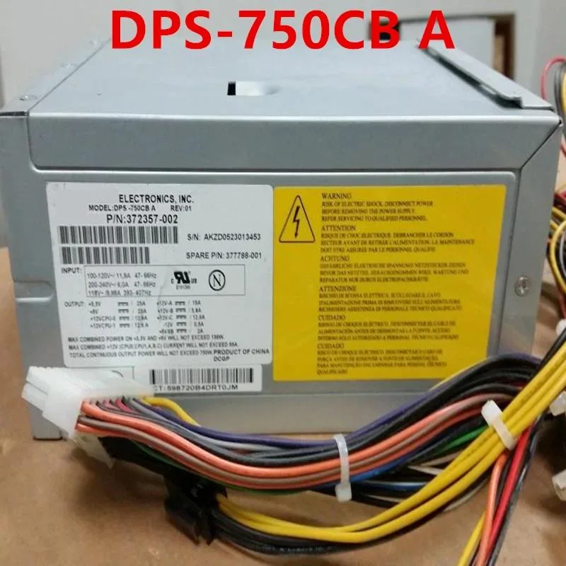 KHACHIMO KHACHIMO XW9300 750W Power Supply DPS-750CB A 377788-001 372357-002 — product photo