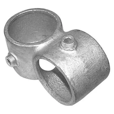 Gray cast iron side outlet tee fitting with zinc plating