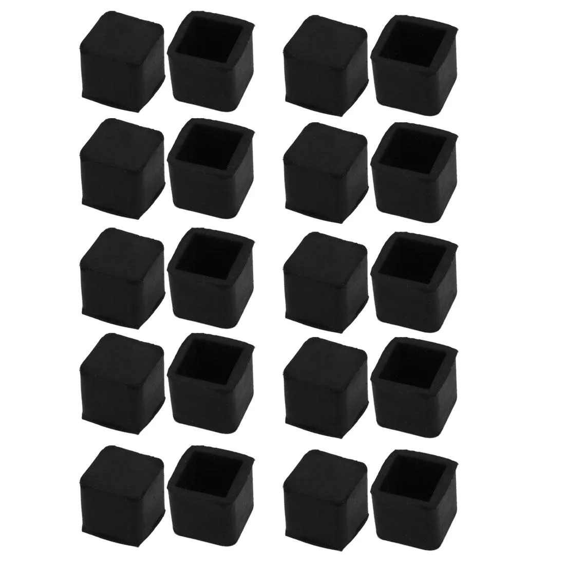 Unique-Bargains Unique-Bargains Chair Leg Cap 20pcs 15mm Black Rubber — product photo