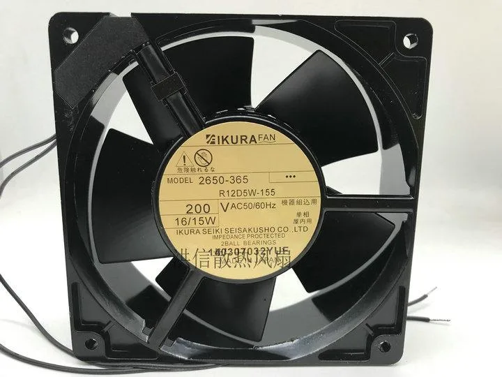 SXDOOL SXDOOL Ikura R12D5W-155 120mm 200V 220V AC 50/60Hz 16/15W 120x120x38mm case fan — product photo