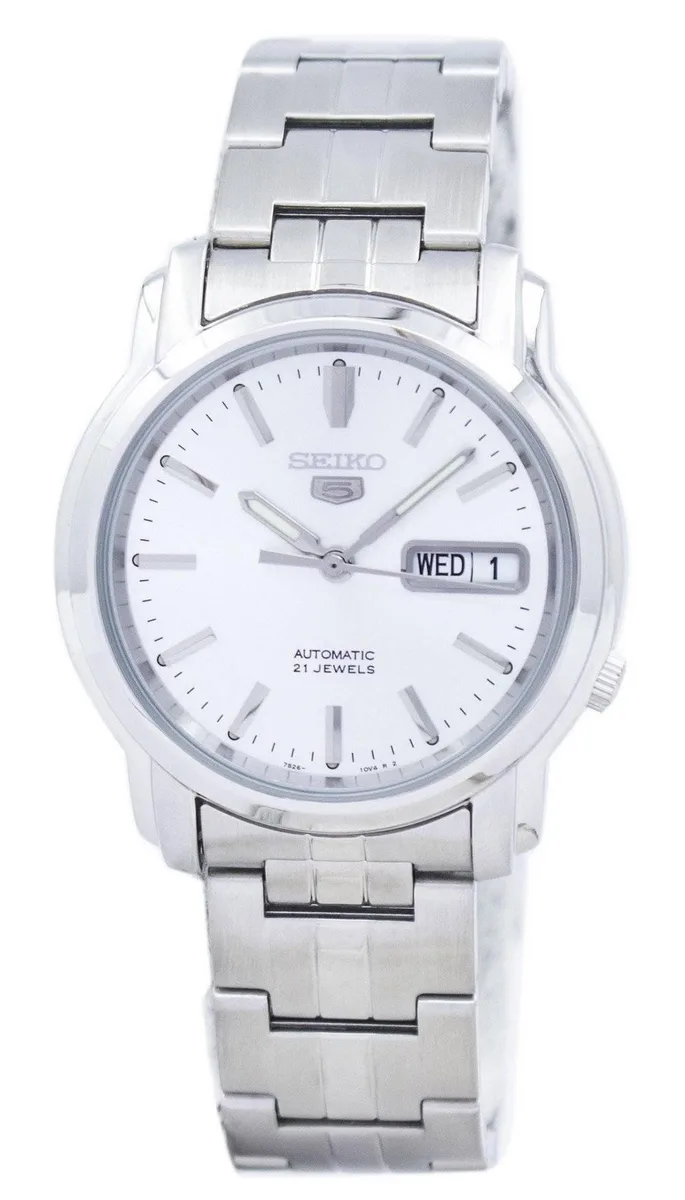 Seiko Seiko 5 Automatic SNKK65K1 38mm Silver Dial Watch — product photo