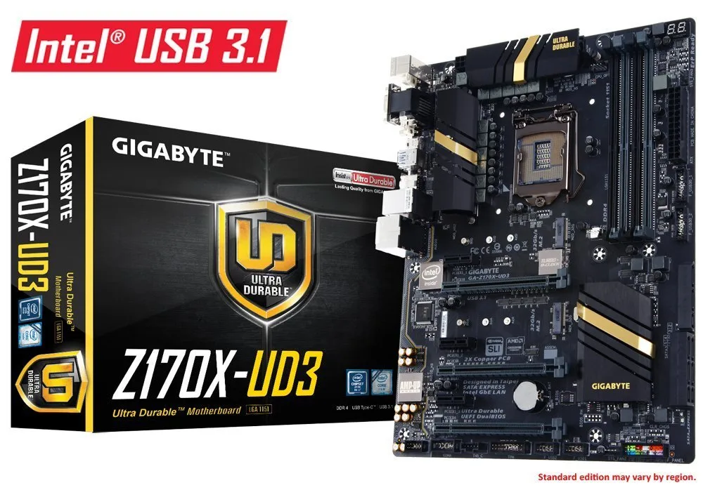 GIGABYTE GIGABYTE GA-Z170X-UD3 rev. 1.0 Intel motherboard — product photo