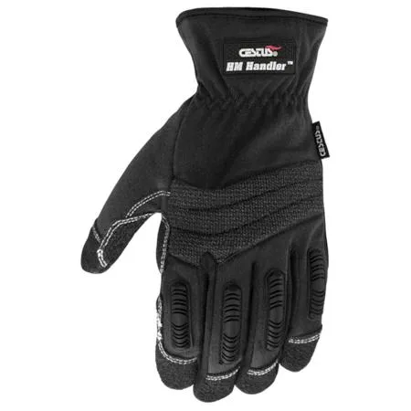 Cestus 4022-L impact gloves, rough coarse palm, urethane back guard, TPR knuckle protection, 500D spandex wrist
