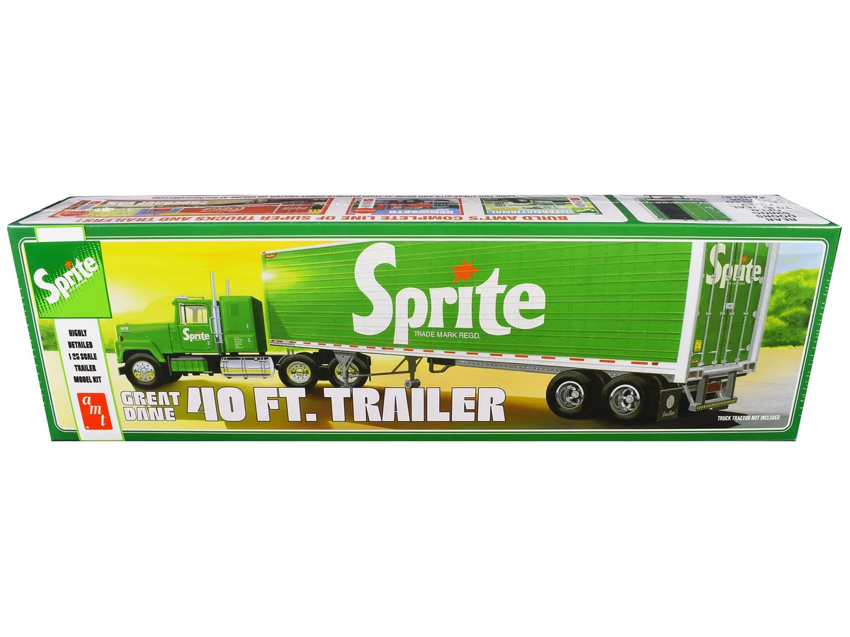 AMT AMT AMT1467 1/25 Scale Great Dane 40-Foot Dry Goods Trailer Sprite Plastic Model Kit Hobby Collectible — product photo