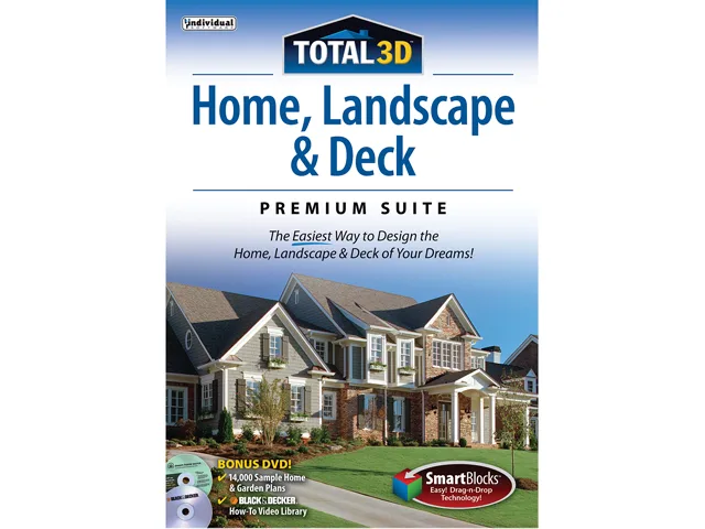 Individual Software Individual Software 8112015 Total 3D Home Landscape Deck Suite 12 learning — product photo
