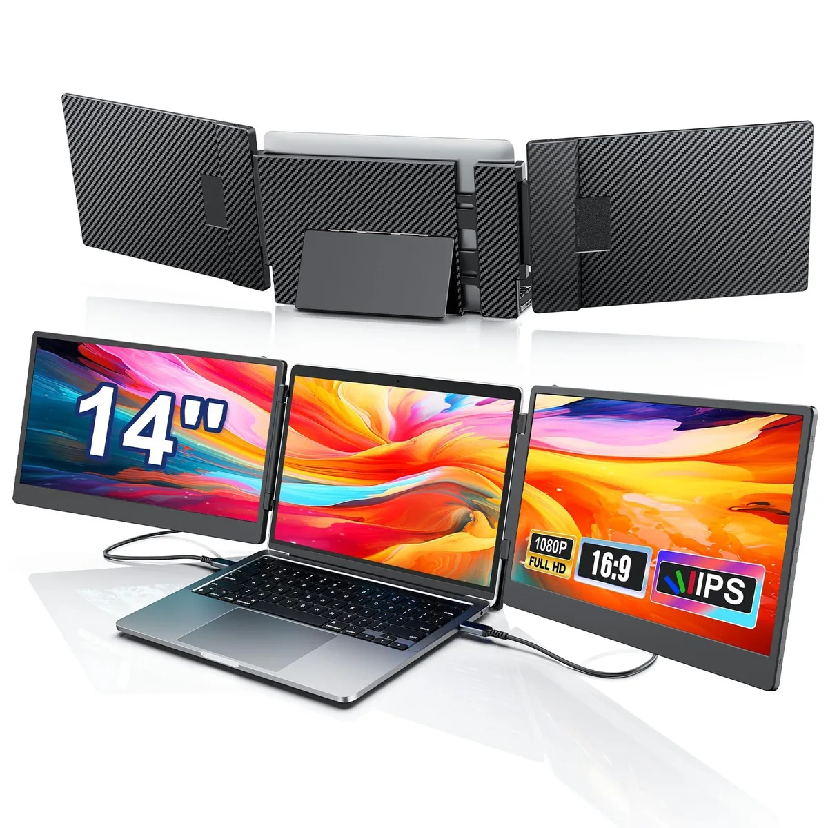 Laptomo Laptomo 14" FHD Triple Portable Monitor — product photo
