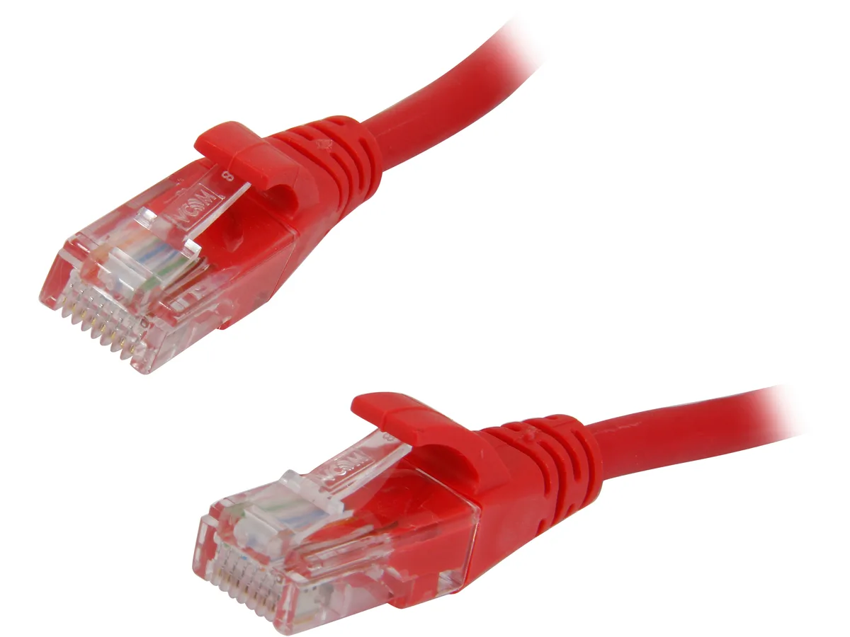VCOM International Ltd VCOM International Ltd NP511B-7-RED network ethernet cable Cat 5E 7 ft Red — product photo