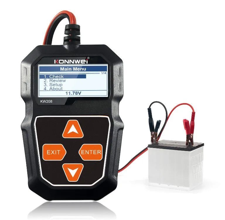 LUOM LUOM KW208 12V 100-2000 CCA Digital Battery Tester — product photo