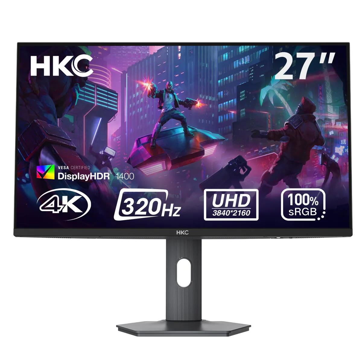 HKC HKC G27M7Pro 27" Mini LED gaming monitor 160Hz 320Hz HDR1400 98% DCI-P3 90W USB-C 1ms DIC — product photo