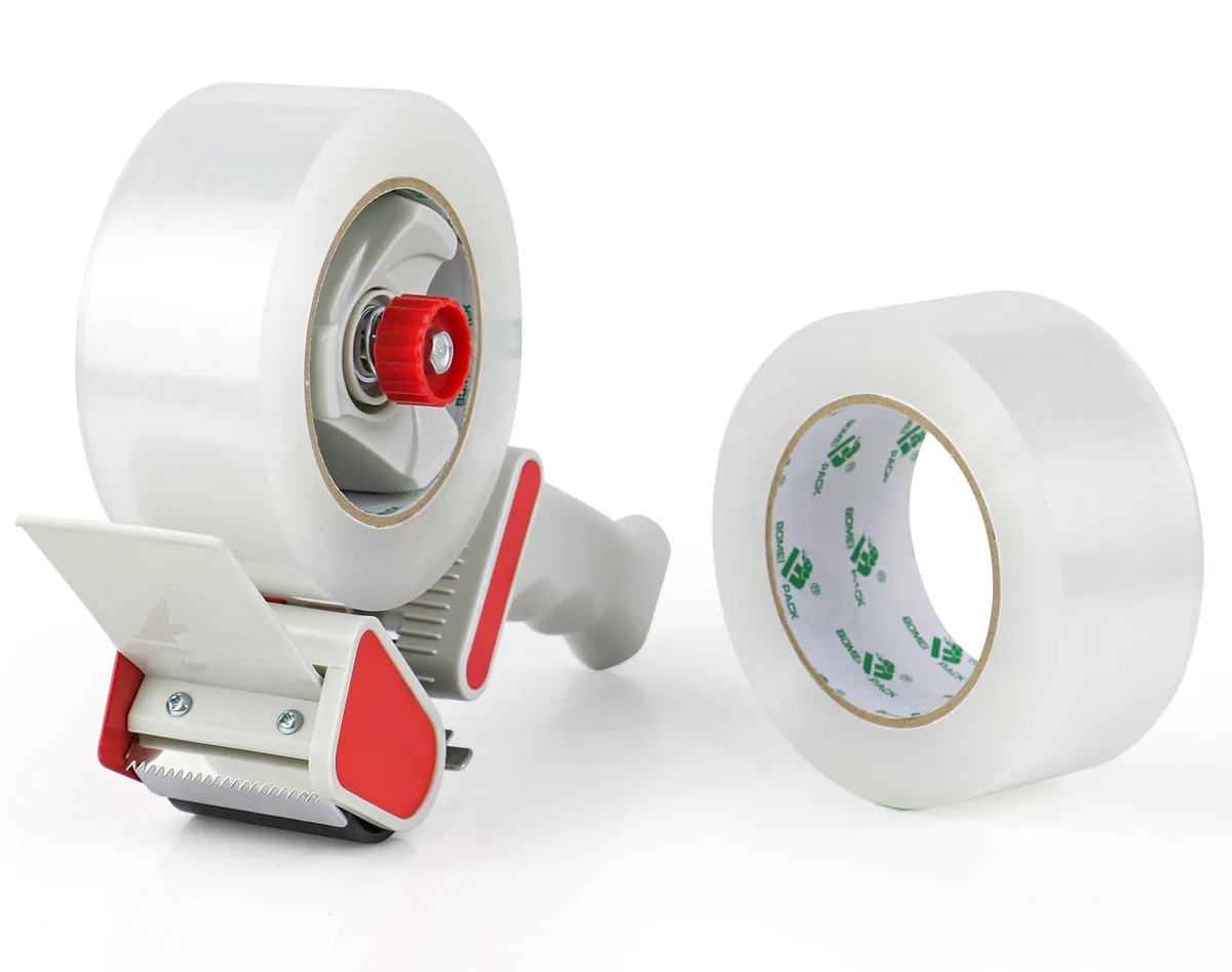 BOMEI Heavy Duty Packing Tape 1.88 inch x 110 Yards 2 Rolls with Dispenser — product photo