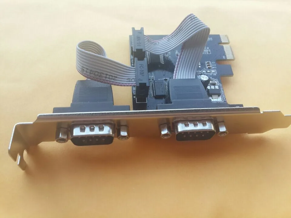 TeKit TeKit NTRAC100090W PCI-E 2S COM RS-232 WCH382L expansion card — product photo