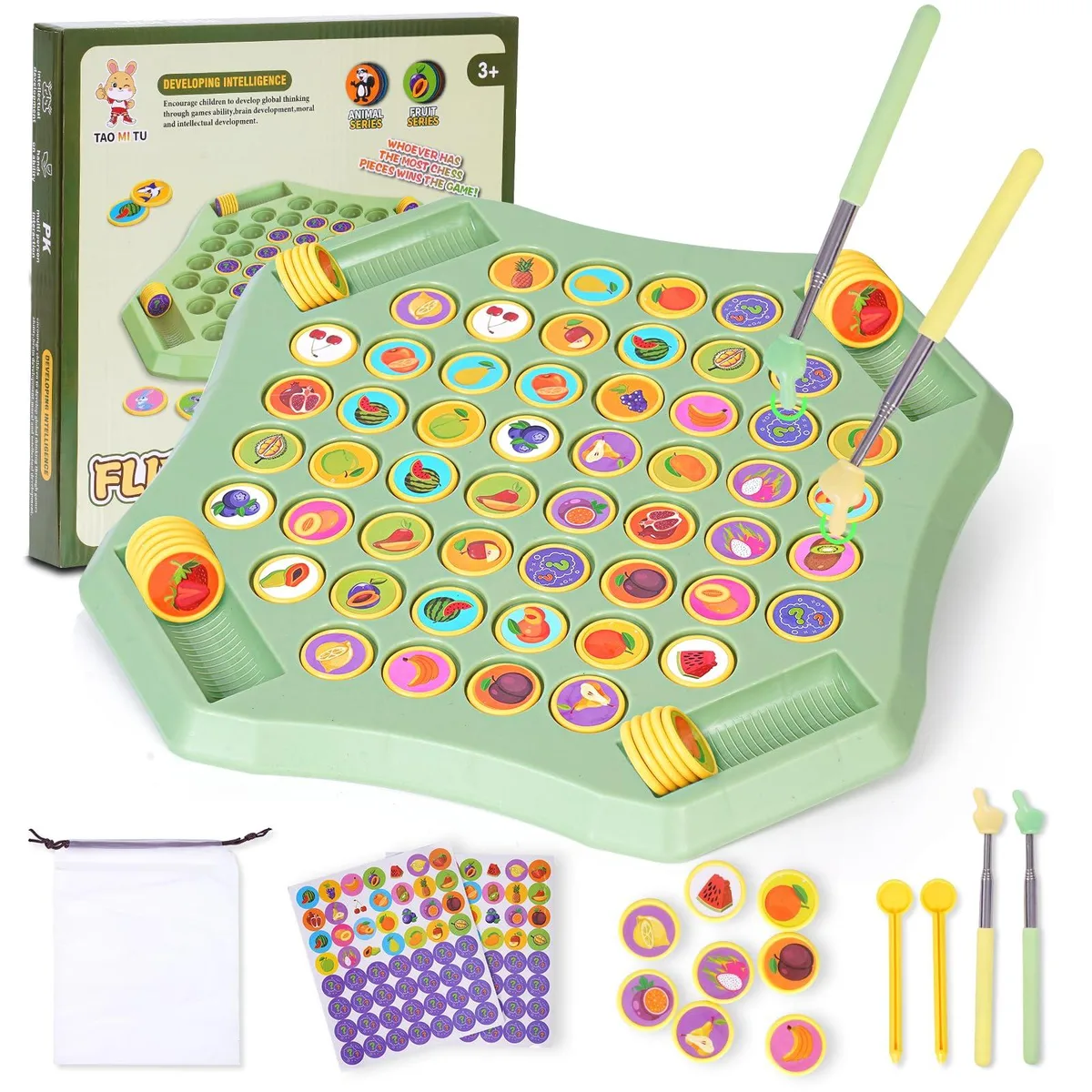  54PCS Fruit Flip Chess Memory Game (L-Fruit) — product photo