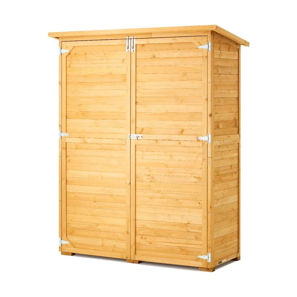 VEVOR VEVOR Outdoor Storage Shed 55"x67.5" Natural Wood — product photo