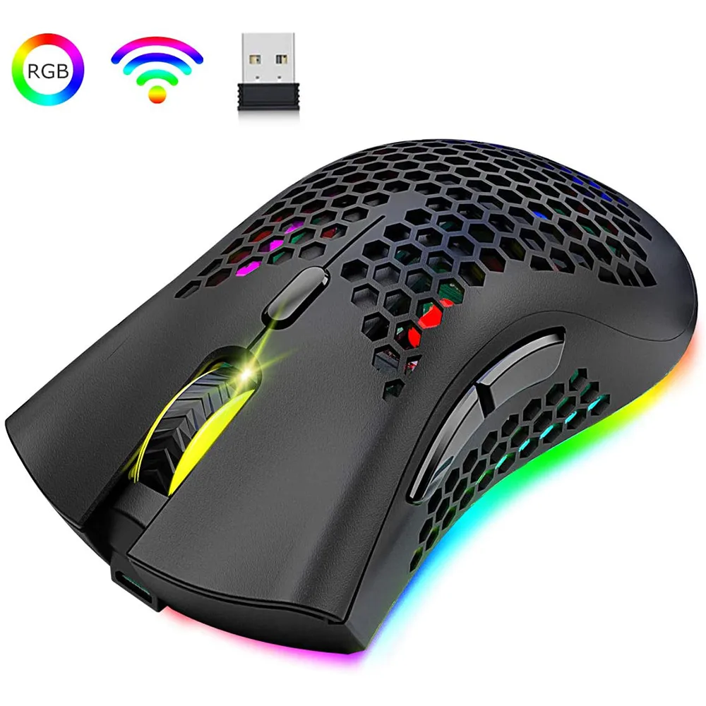 SMA SMA X3 Gaming Mouse 2400 DPI 7 Button RGB 800mAh 2.4GHz Wireless Black — product photo