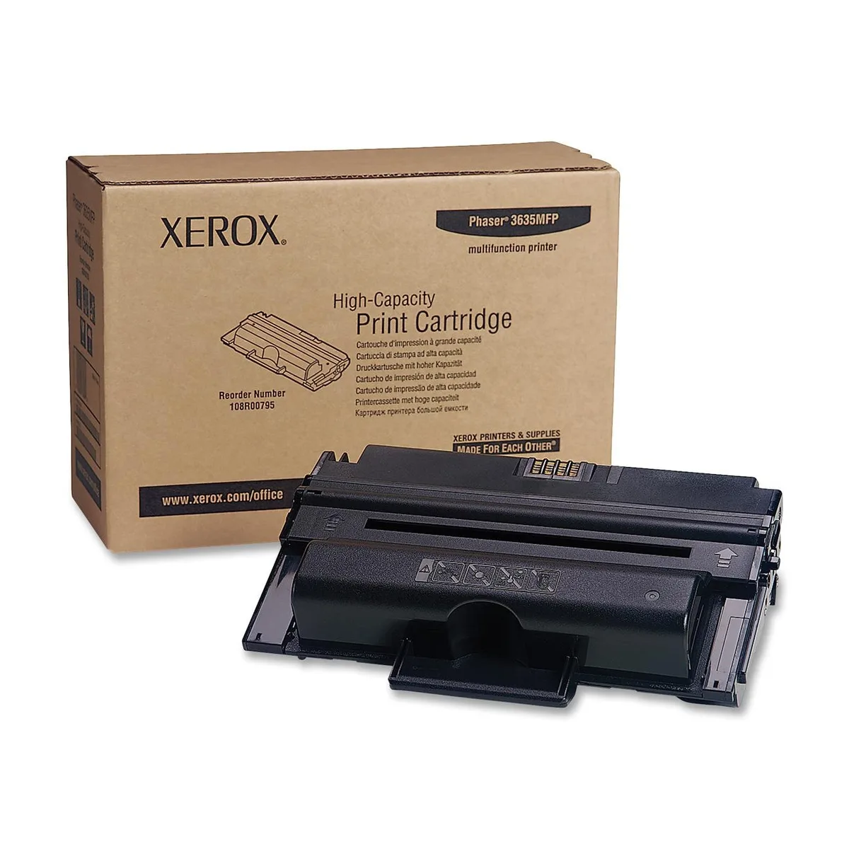 XEROX XEROX 108R00795 High Yield Toner Cartridge Black 10000 Pages — product photo