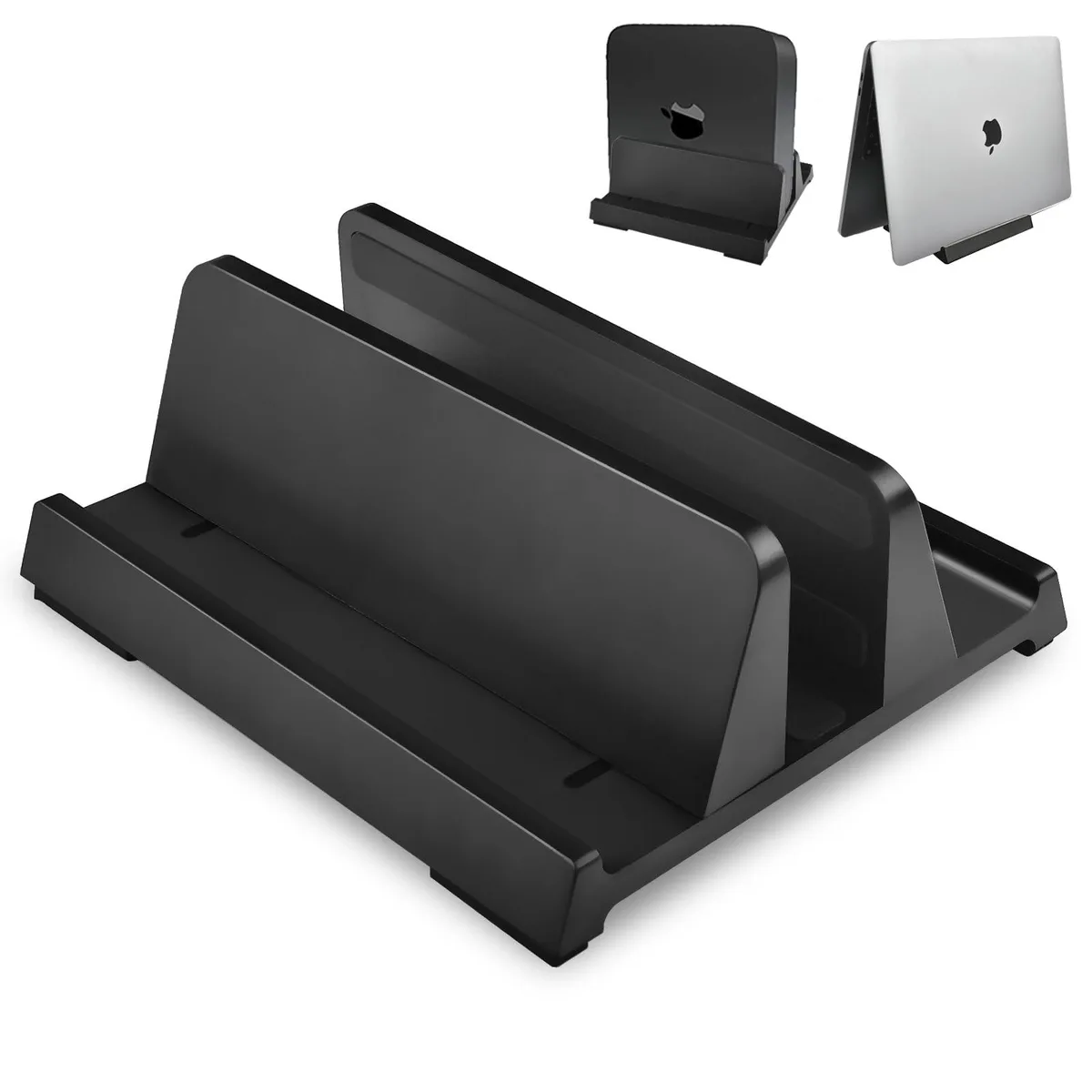  JIMEJV ASM0058 Vertical Laptop Stand Black 1 Slot — product photo