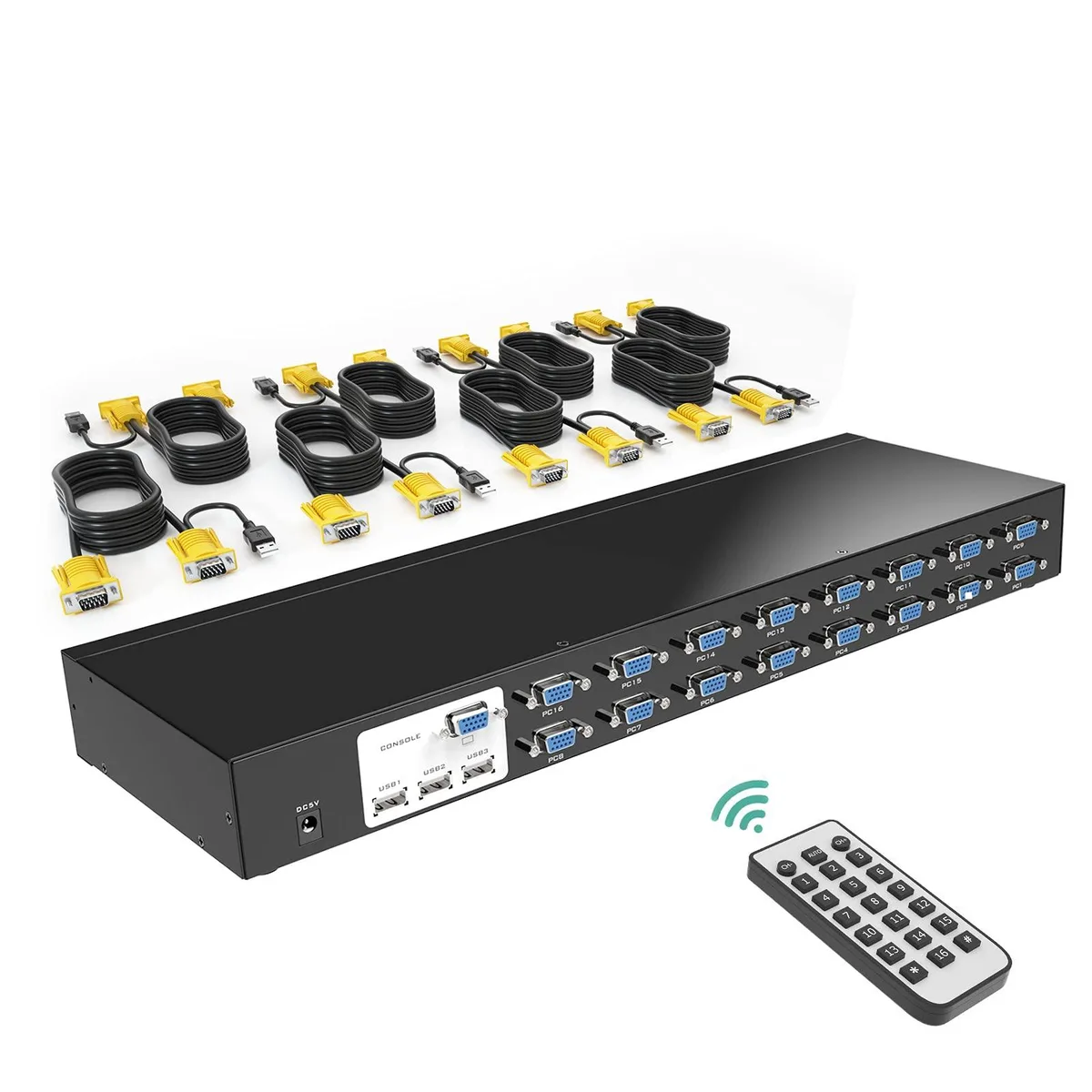 Vszerda Vszerda VC-1601UK 16 Port KVM Switch VGA 1U Rackmount — product photo