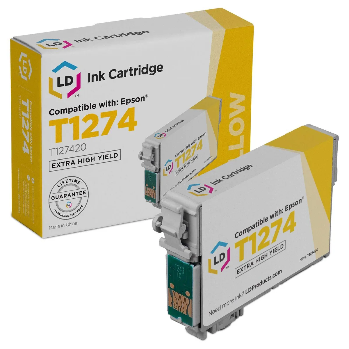 LD Products LD Products Compatible Ink Cartridge Epson 127 T127420 Extra High Yield Yellow — product photo