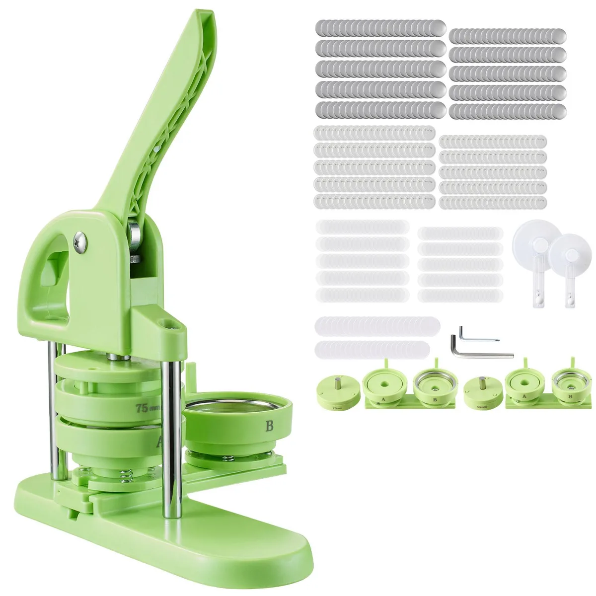 VEVOR VEVOR Button Maker Machine 1.26/2.28 in 2-in-1 Green — product photo