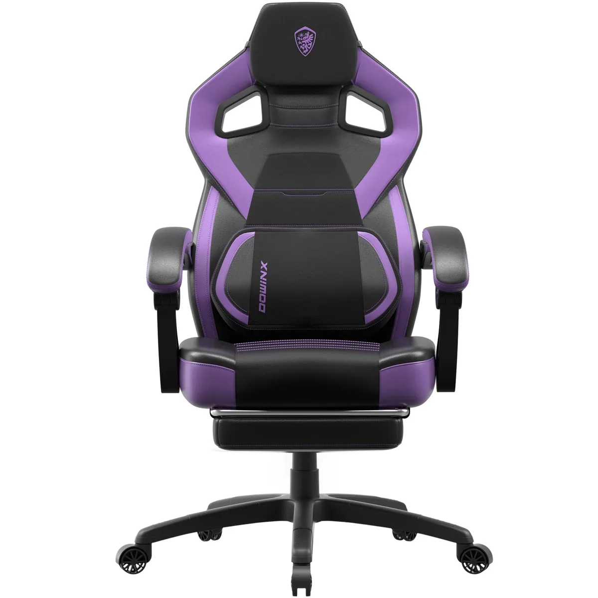 Dowinx Dowinx LS-MB33 gaming chair 300 lb black purple PU leather — product photo