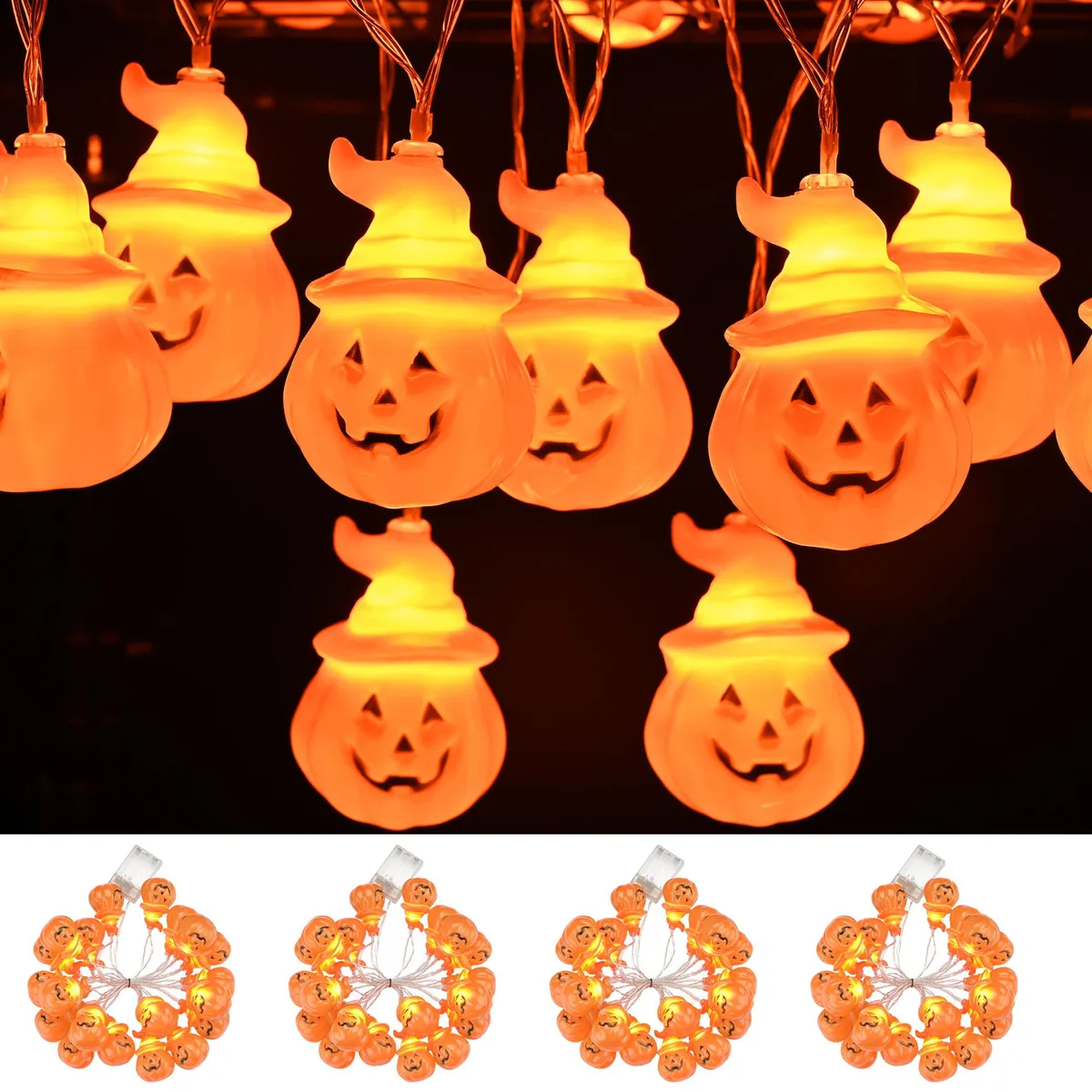 Yescom USA, Inc. Yescom USA, Inc. 60HAL028-STRING-06X4 80 LED Pumpkin String Lights 4×10ft 2026 — product photo