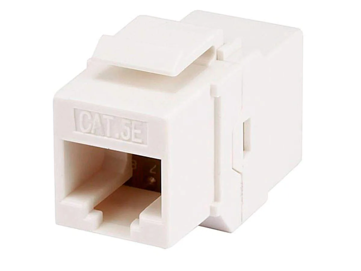 Monoprice Inc. Monoprice Cat5e Inline Coupler Keystone Jack White 107302 — product photo