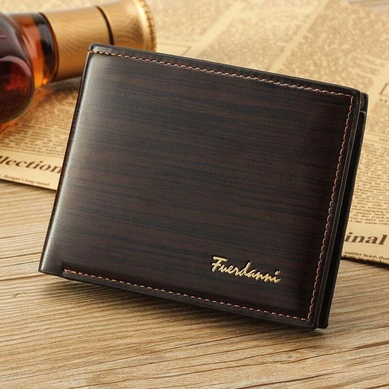 The Perfect Part The Perfect Part Bifold PU Leather Wallet Glossy Dark Brown 12 x 9.5 x 1.5 cm — product photo