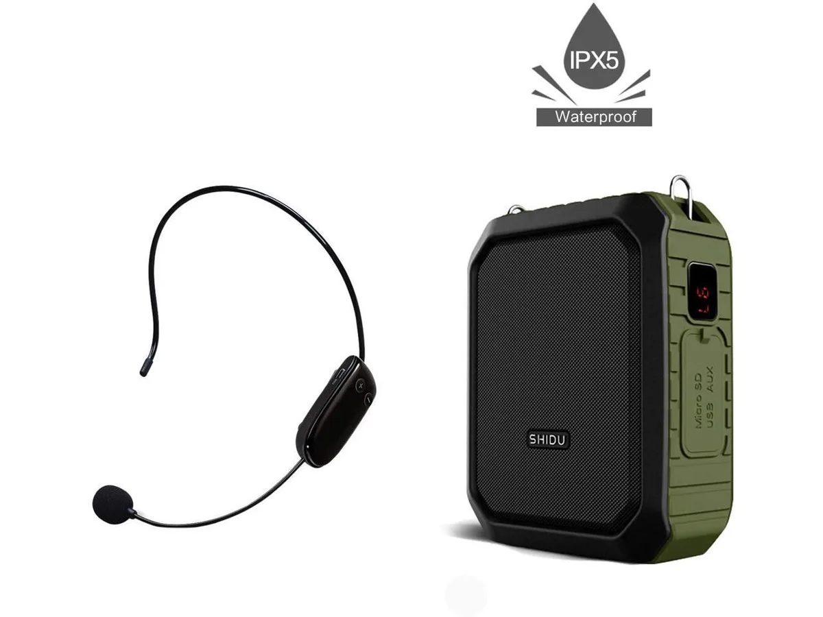 BONAEVER BONAEVER 18W Wireless Voice Amplifier Microphone Green — product photo