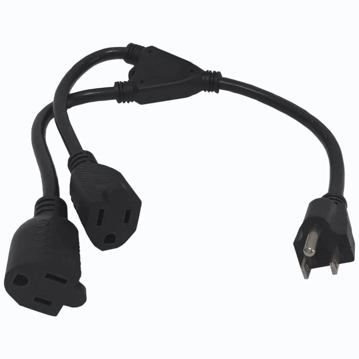  ZRSUEYJO 3-Pin Power Splitter Cord 1.6 ft 16 AWG 125V 13A 1625W — product photo