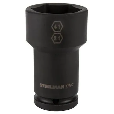 Steelman 79330 Budd wheel impact socket black phosphate finish