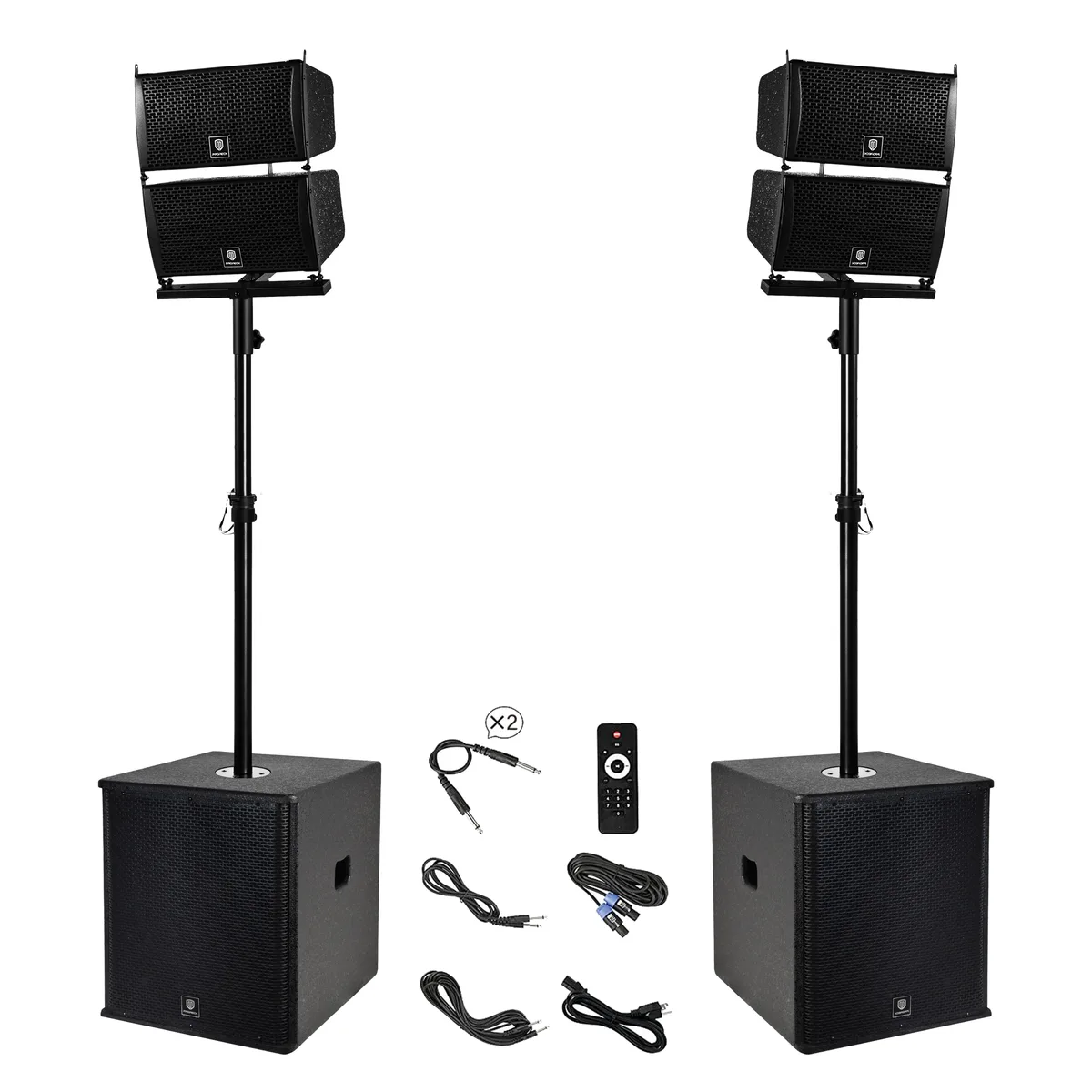 PRORECK PRORECK CLUB 6000 15-inch 6000W P.M.P.O Stereo PA Speaker System — product photo