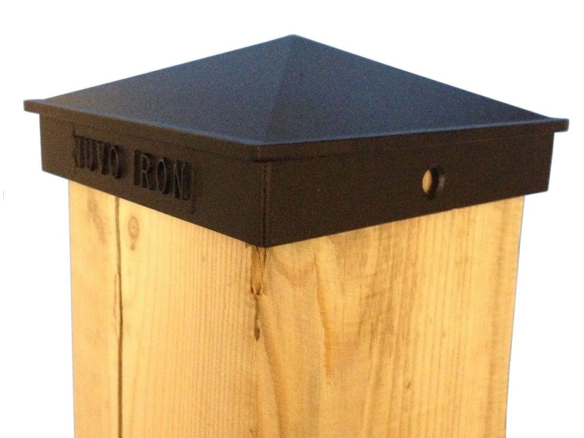Nuvo Iron Nuvo Iron Pyramid Aluminium Post Cap PCP16 Black 7.5 — product photo