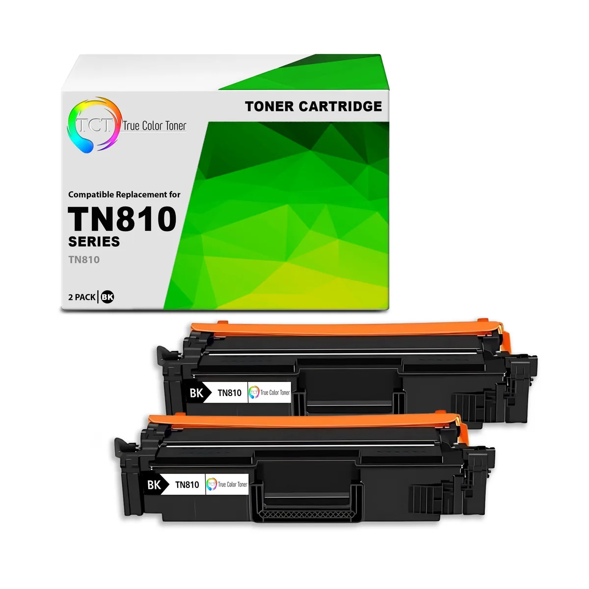 True Color Toner True Color Toner TN810 Black Toner Cartridge 2 Pack — product photo