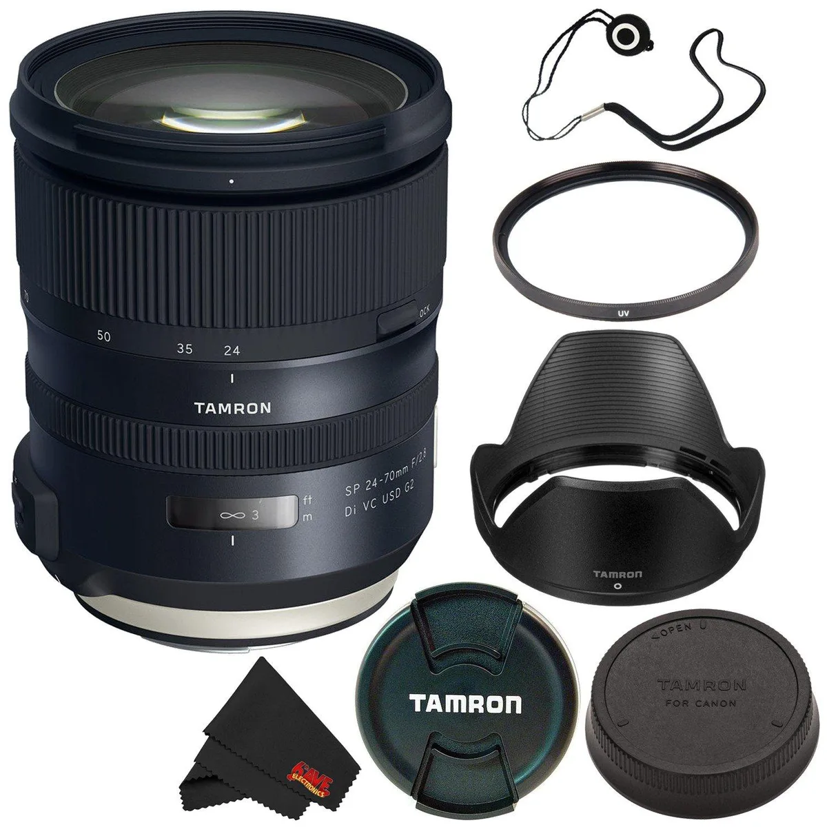 Tamron Tamron SP 24-70mm f/2.8 Di VC USD G2 Canon EF camera lens — product photo