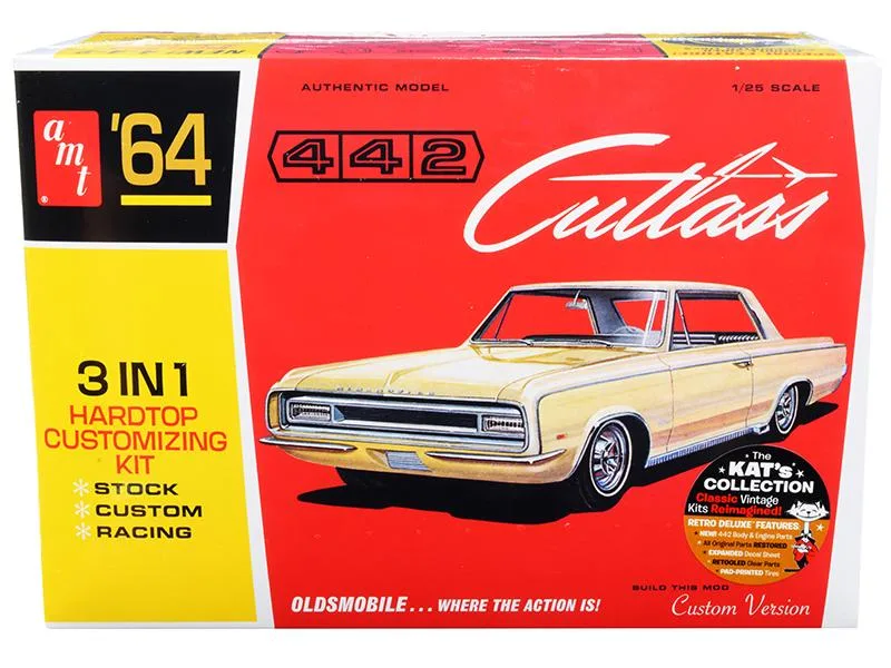 AMT AMT 1964 Oldsmobile Cutlass 442 Hardtop 3-in-1 1/25 Scale Model Kit — product photo