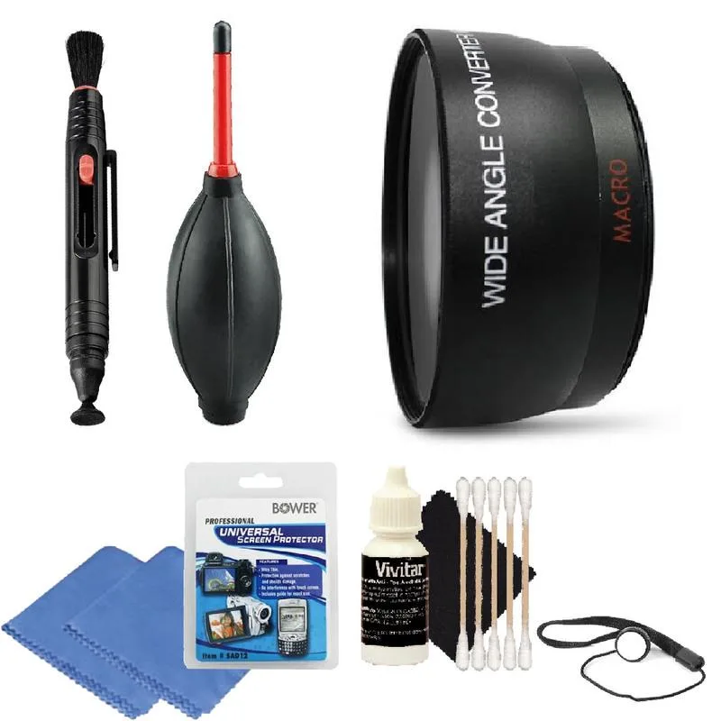Vivitar Vivitar 52mm Wide Angle Lens Kit 43x with 62mm Filters camera lens — product photo