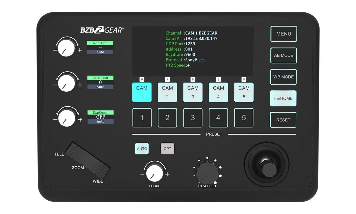 BZBGEAR BZBGEAR BG-Commander-Jr PTZ Joystick Controller RS-232/422/485 — product photo