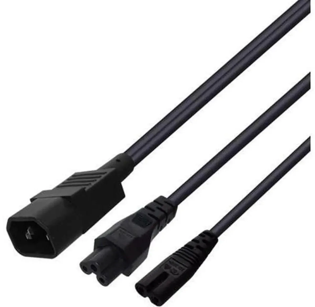 SMUGDESK SMUGDESK 1FT C14 Male to C5+C7 Y-Splitter Power Splitter Cord — product photo