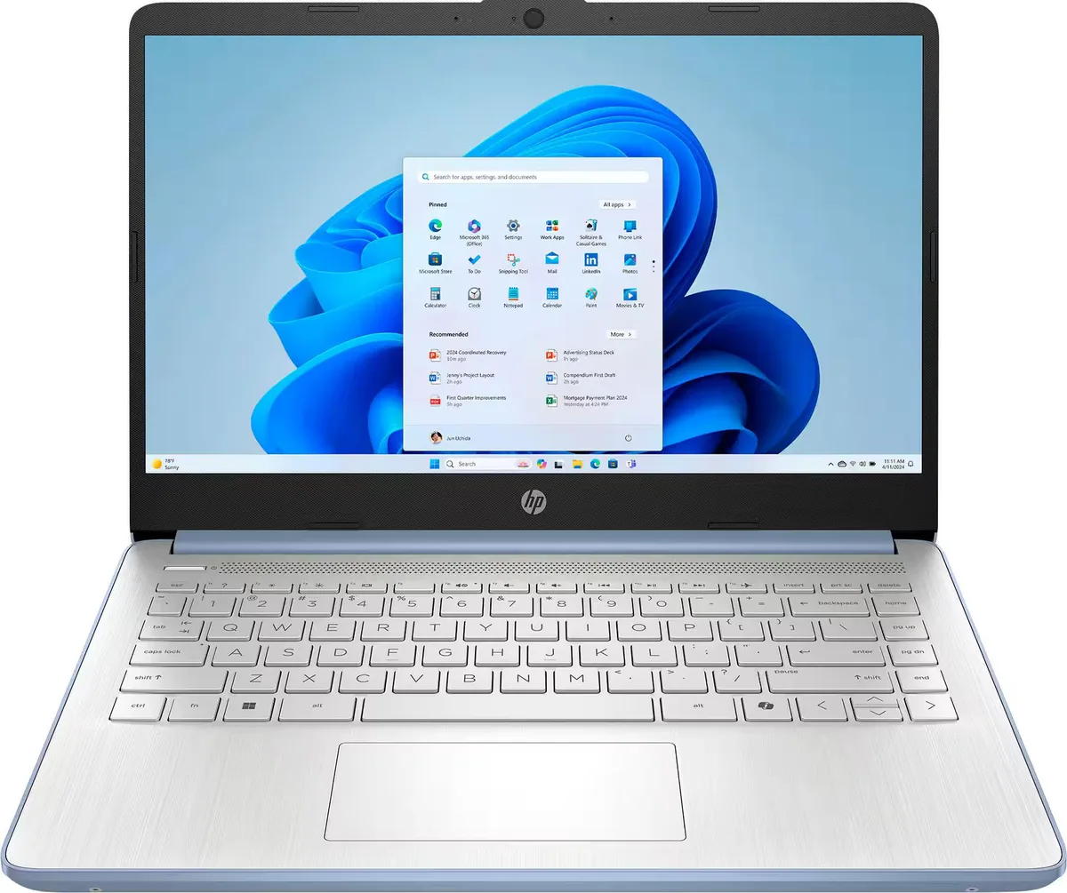 HP HP 14-dq6012dx laptop 4GB 128GB UFS SSD Intel Celeron N150 3.6GHz — product photo