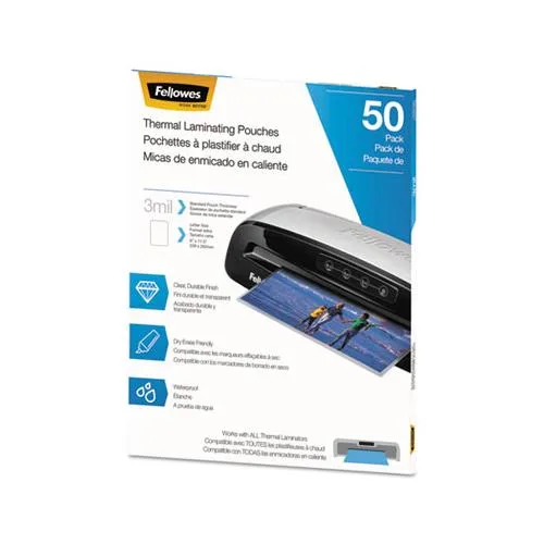 FELLOWES FELLOWES FEL5744301 Thermal Laminating Pouches 50 Pack — product photo