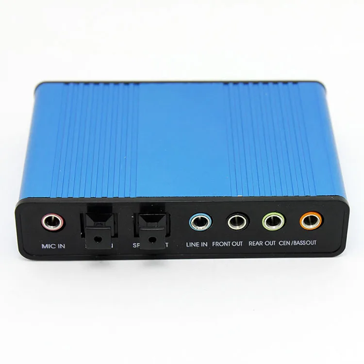 Shenzhen Powermaz Technology Co.,Ltd Shenzhen Powermaz Technology Co.,Ltd E0041 USB 5.1 Channel Optical Sound Card S/PDIF — product photo