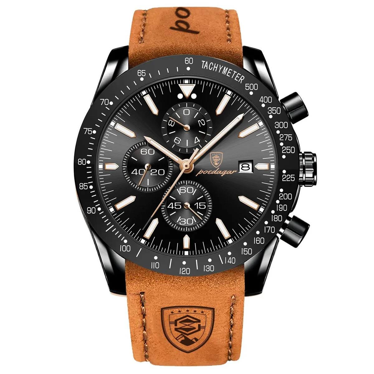 Apec CCTV Apec CCTV Chronograph Watch Black/Silver 304 Steel 30m — product photo