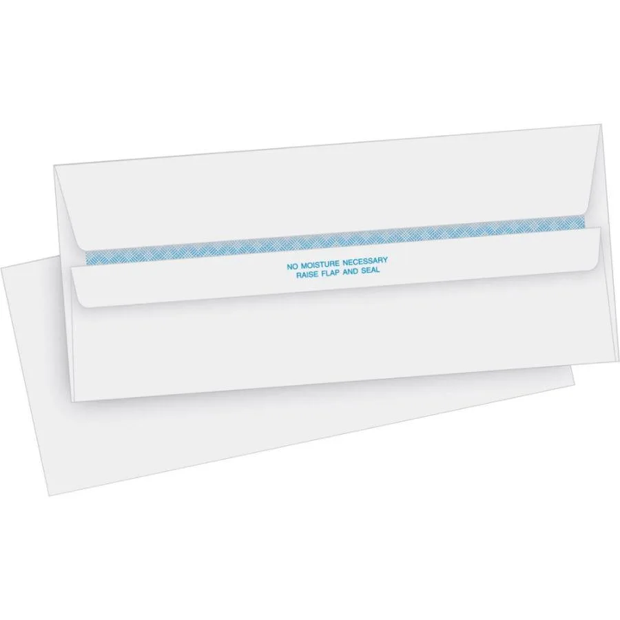 Business Source Business Source 4645 No. 10 Envelopes White 24 lb Self-Seal 500/Box — product photo