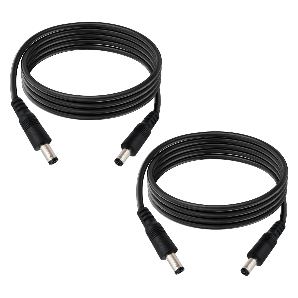  IMIYORE DC5.5x2.1mm 18AWG 78in 2pcs computer power extension cord — product photo