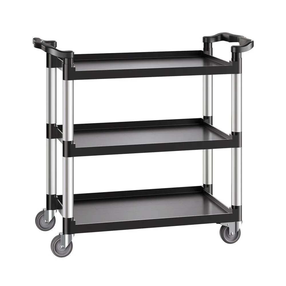 VEVOR VEVOR 3-Tier Utility Cart 500 lbs Black 31.1 x 19.3 in — product photo