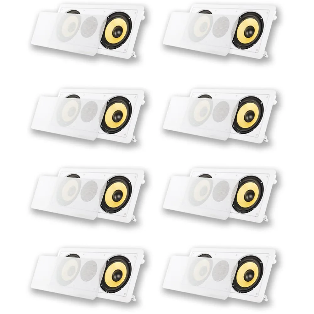 Goldwood Sound, Inc. Goldwood Sound, Inc. Acoustic Audio HD6c In-Wall Center Channel Speaker, Dual 6.5" Woofers, 8 Speaker Set — product photo