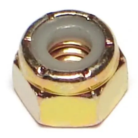 MIDWEST FASTENER CORP MIDWEST FASTENER CORP 8205 Nylon Insert Lock Nut 1/4"-20 Steel Grade 8 Yellow — product photo