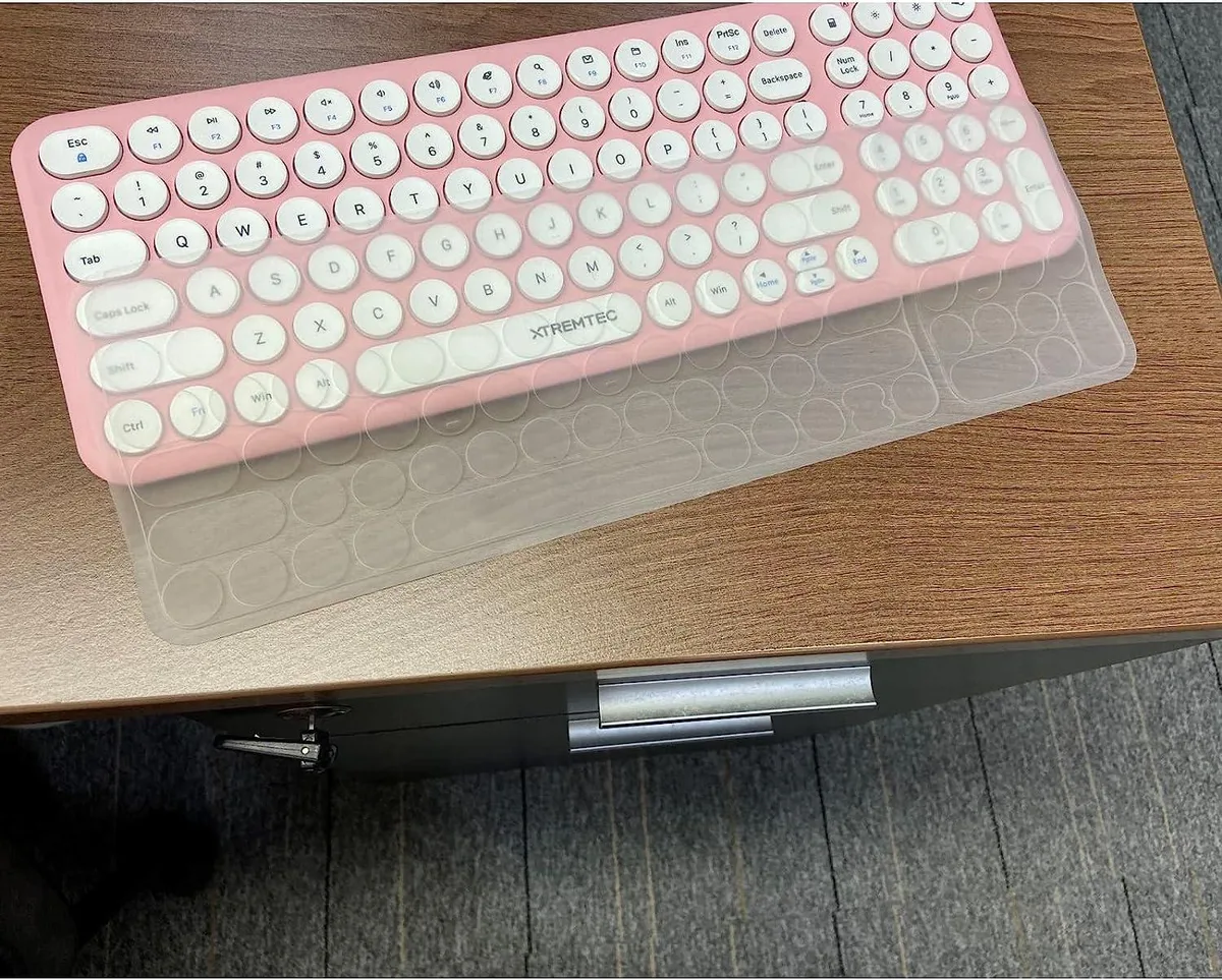Keychron Keyboard Silicone Dust-Proof Cover Compact Size Black for K101A K101 — product photo